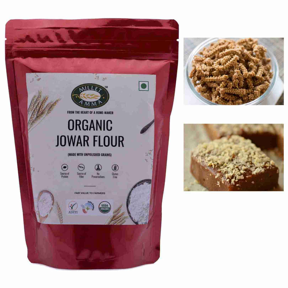 Millet Amma Organic Jowar Roti Flour (500g)