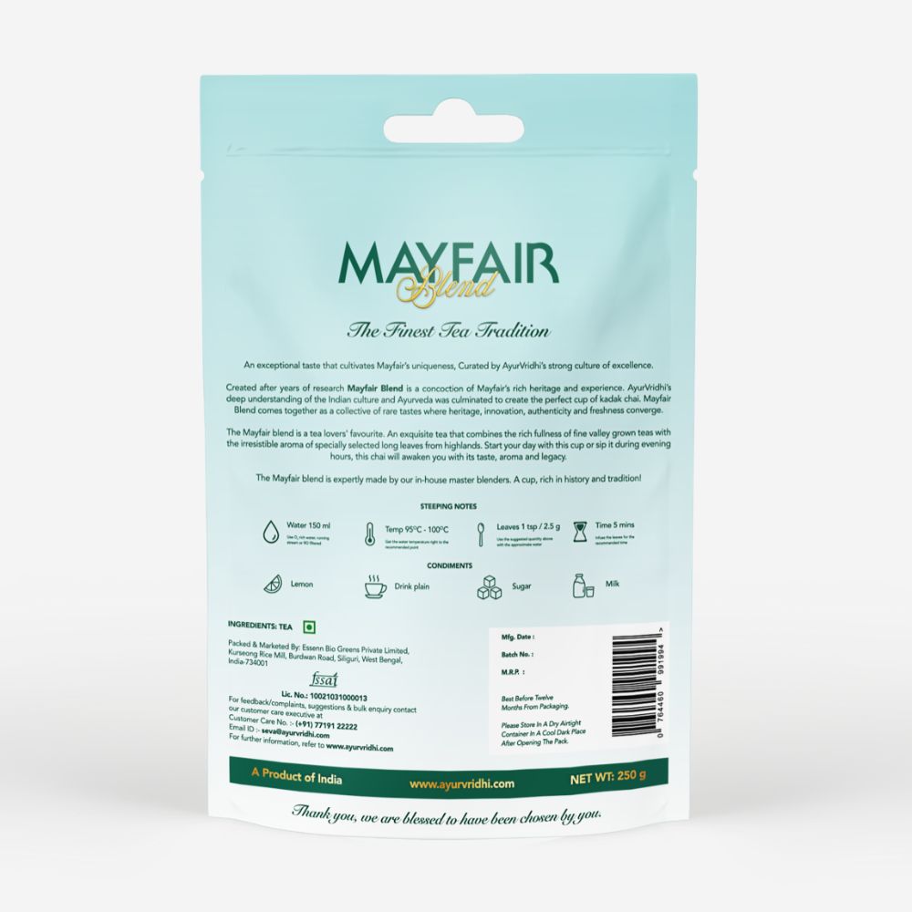 
                  
                    Mayfair Blend Royal CTC Leaf Chai (250g)
                  
                