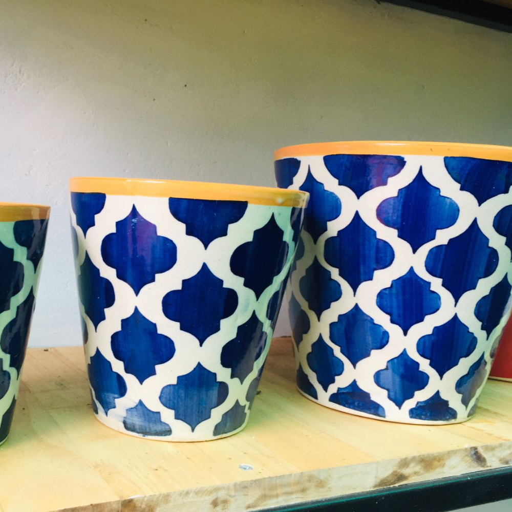 
                  
                    Table Top Ceramic Pots (Set of 3)
                  
                