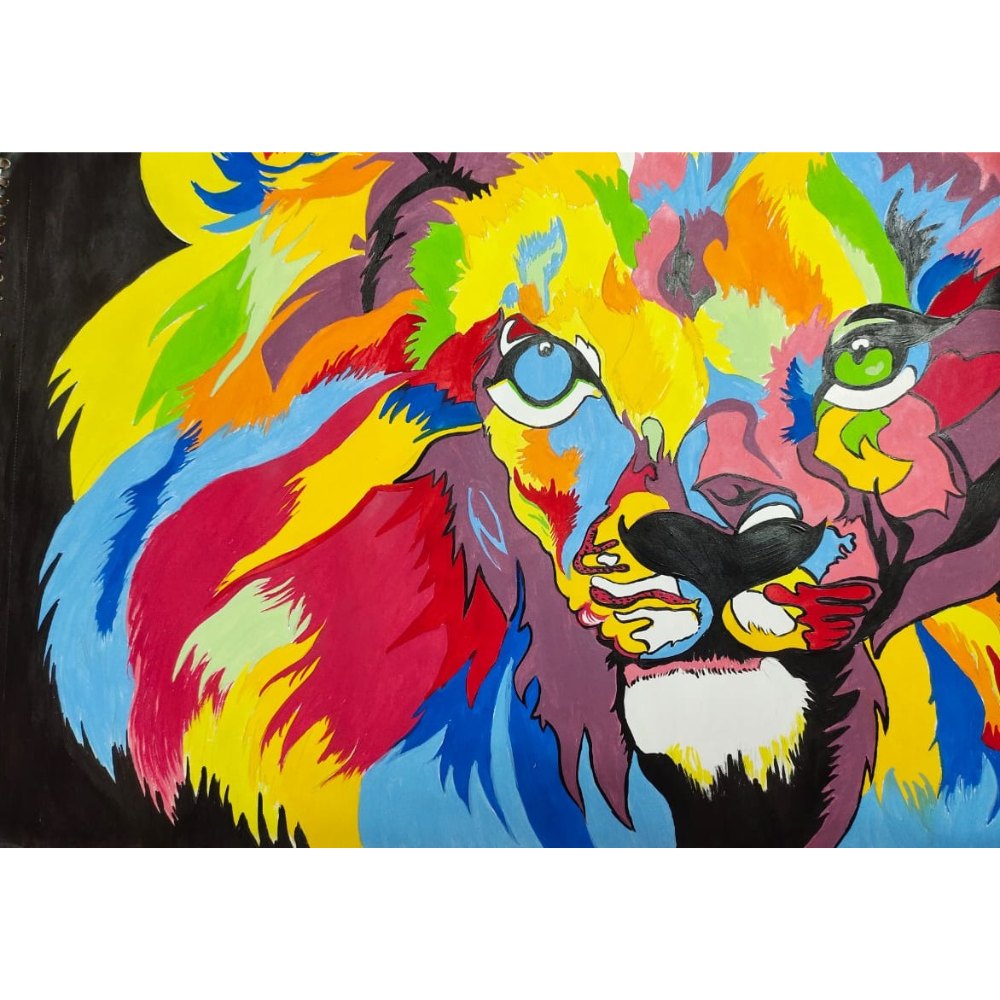 
                  
                    Lion Abstract Painting - Kreate
                  
                