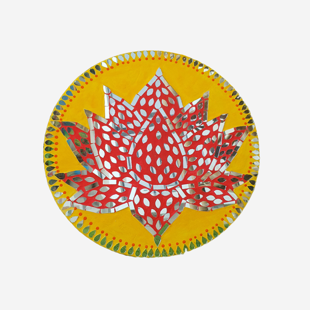 
                  
                    The Mosaic Lotus Plate Art
                  
                