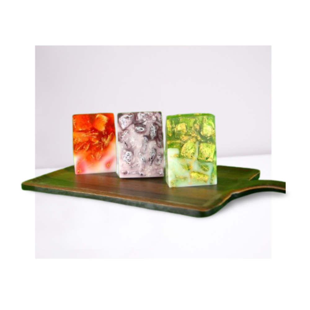 
                  
                    Gemstone Soap (Orange, Lavender and Lemongrass) - Set of 3
                  
                