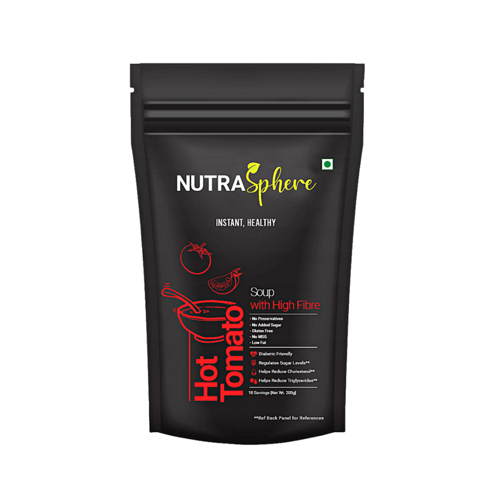 
                  
                    NutraSphere Combo of Hot Tomato Fiber Soup and Beet Tomato Soup Mix Powder (10 Servings each - Each 200g)
                  
                