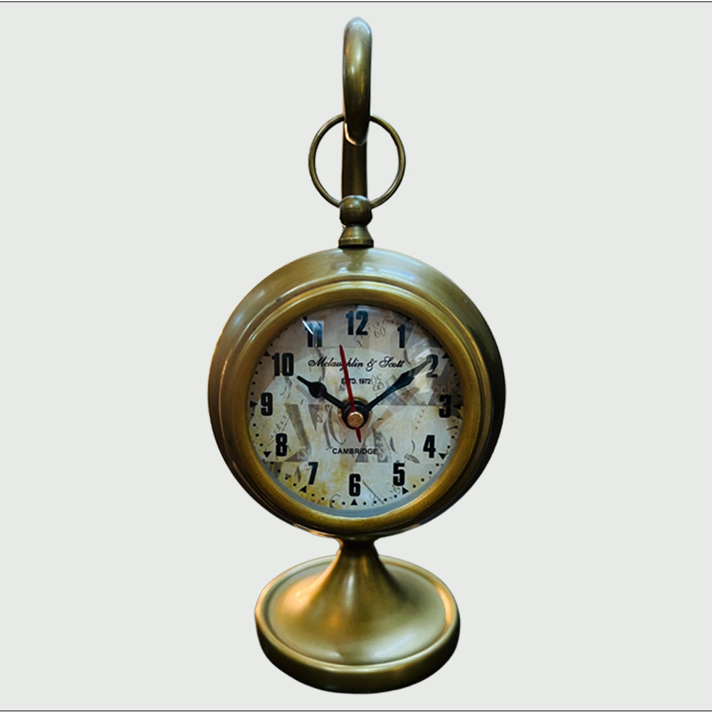 
                  
                    Antique Brass Hanging Table Clock
                  
                