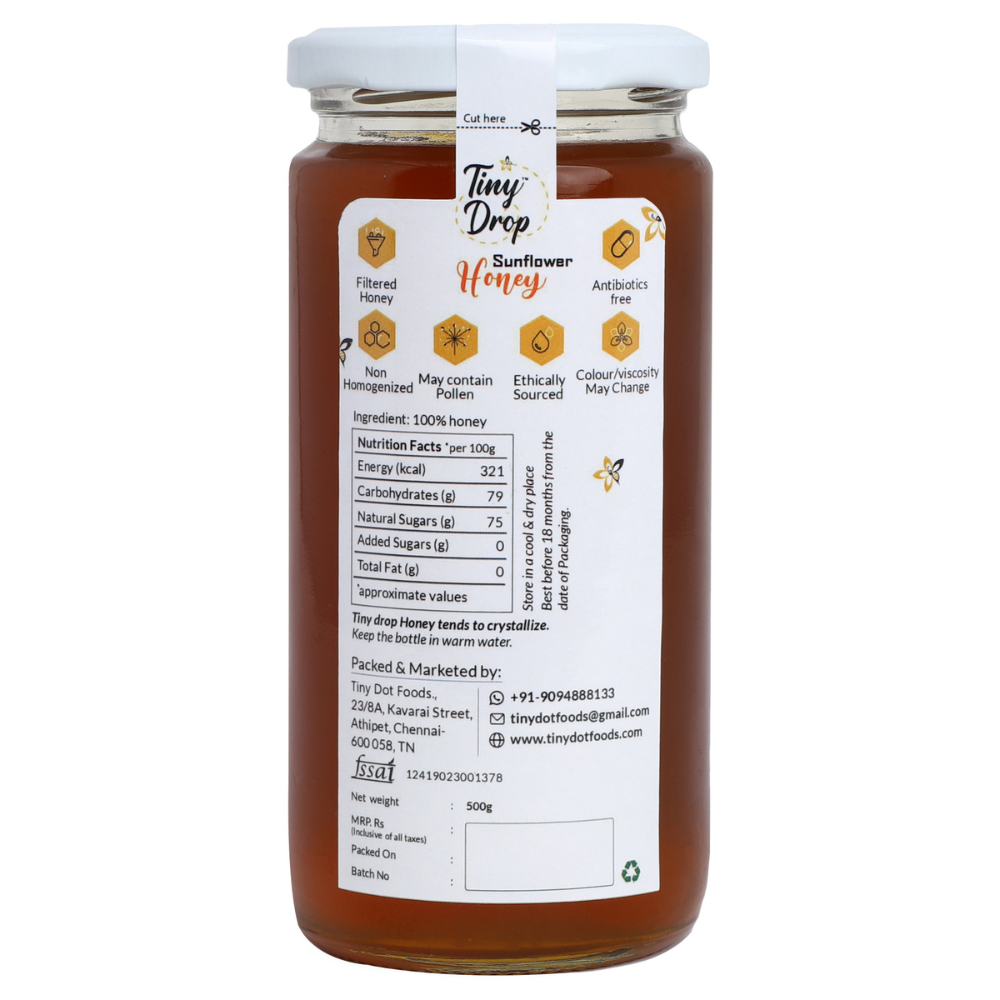 
                  
                    Tiny Dot Foods Sunflower Honey (500g)
                  
                