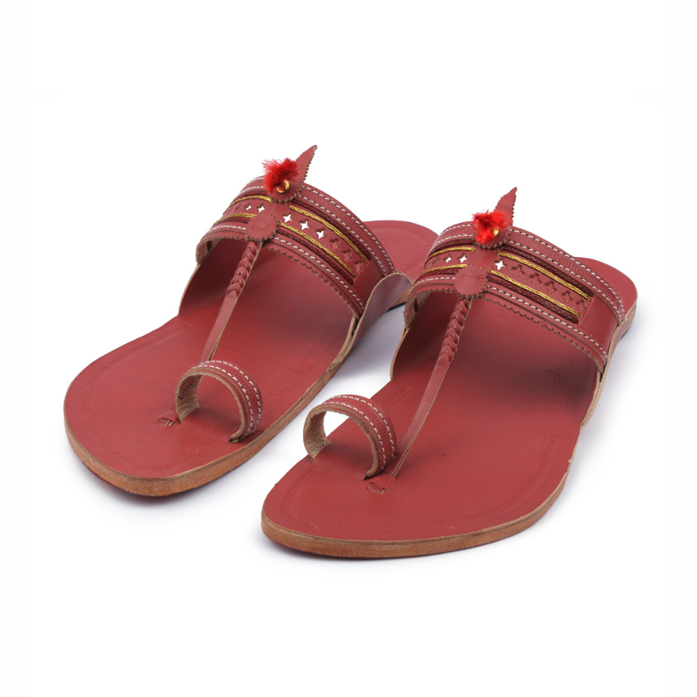 Korakori Cherry Blossom Kolhapuri Slippers