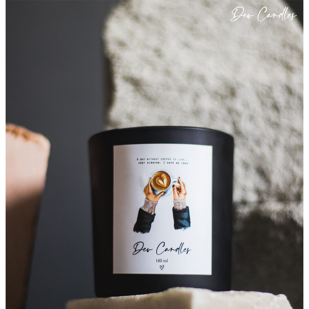 Coffee Vanilla Scented Candle