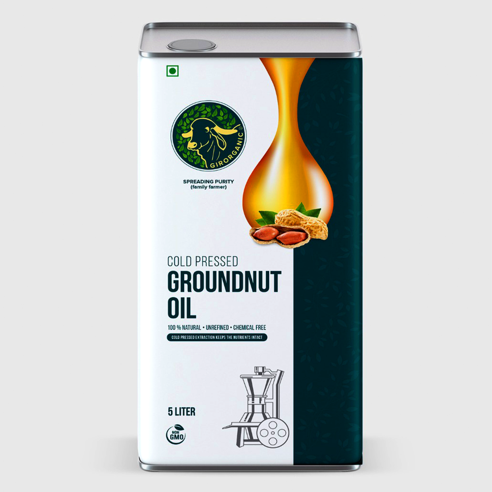 
                  
                    GirOrganic Woodpress Virgin Groundnut Oil (5 L)
                  
                