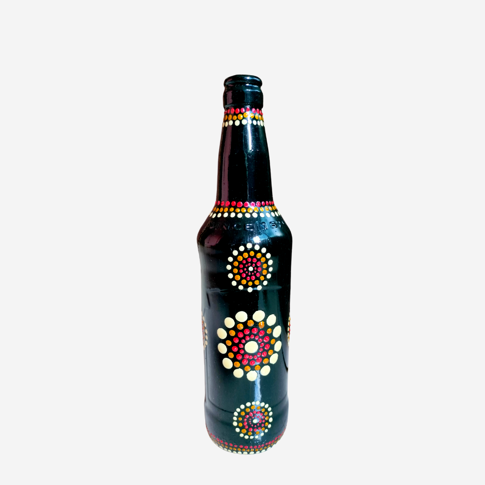 
                  
                    Decorated Bottle With Mandala Art
                  
                