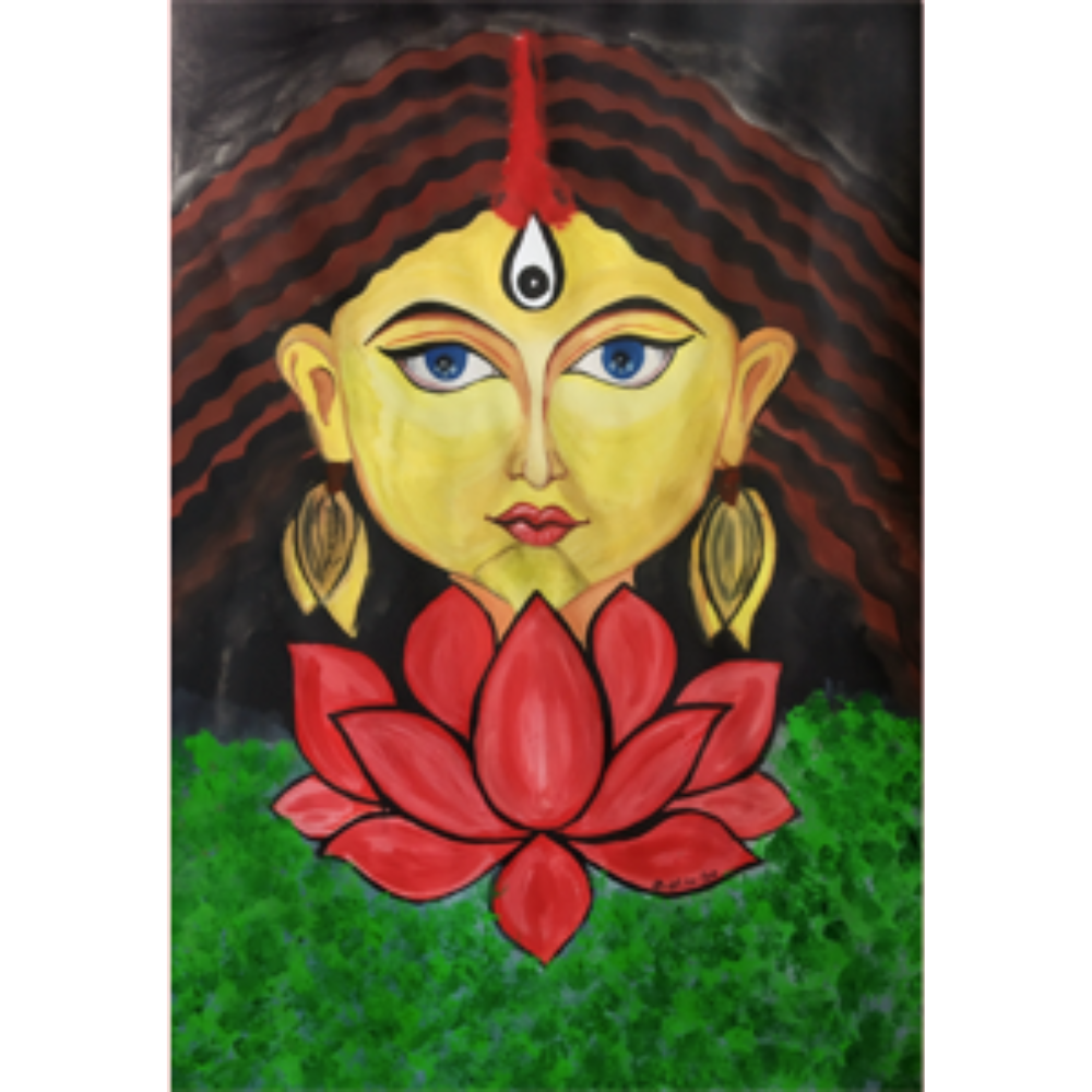 Durga Maa Drawing by Sayantani Roy - Fine Art America