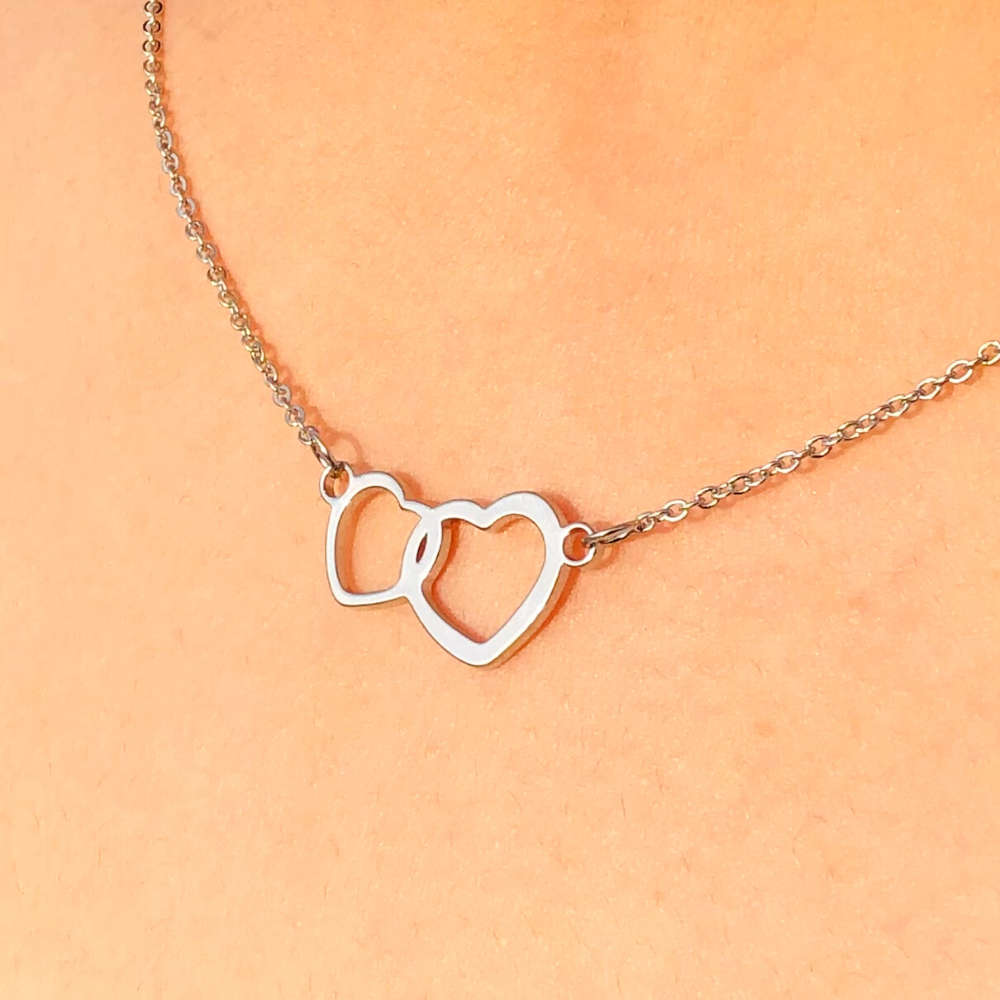 Linked Heart Pendant Necklace | Claire's