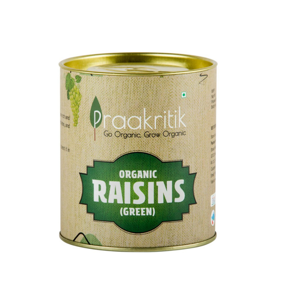 Praakritik Organic Green Raisins (200g)