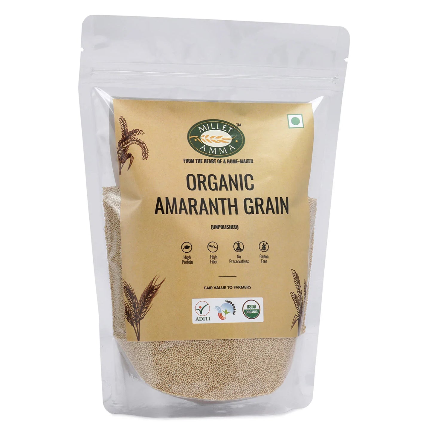 
                  
                    Millet Amma Amaranth Grain Organic (500g)
                  
                