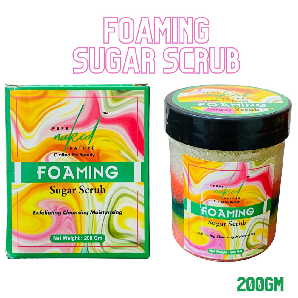 
                  
                    PURE naked NATURE Foaming Sugar Scrub (200g)
                  
                