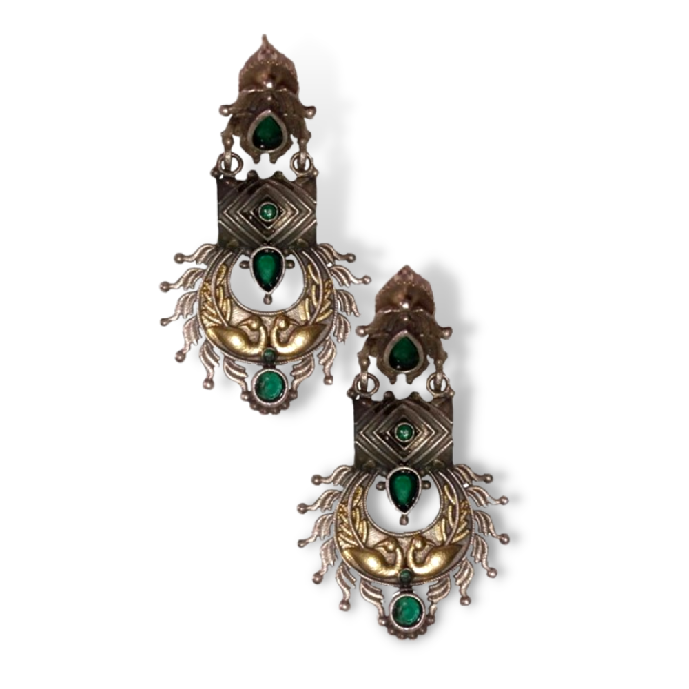 Ethnic Oxidised Earrings