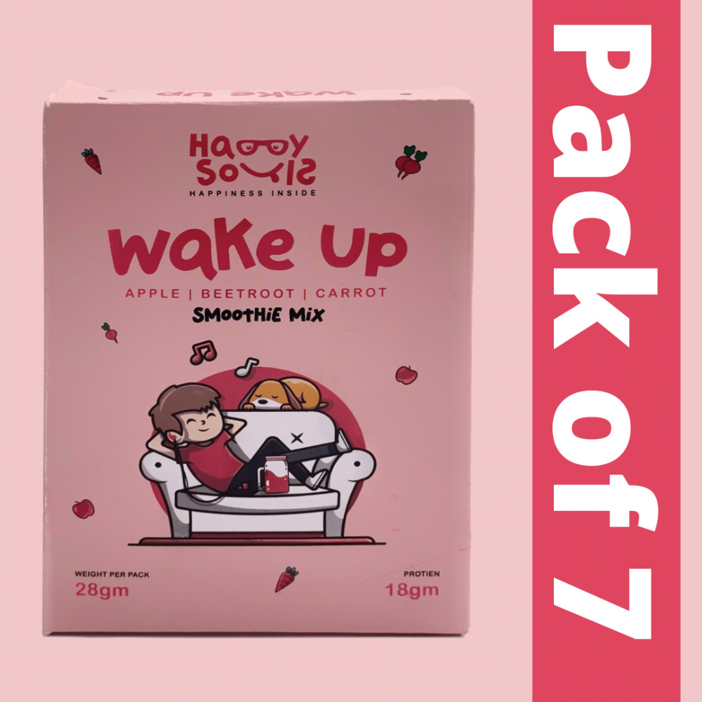 
                  
                    Wakeup Smoothie Mix (Carrot, Apple, Beetroot) - Pack of 7
                  
                