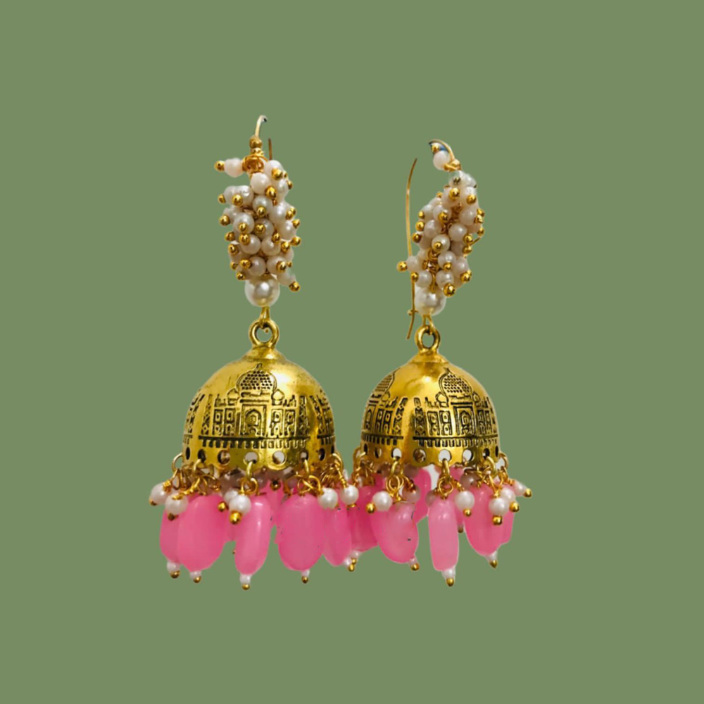 Pearl Large Jhumkas