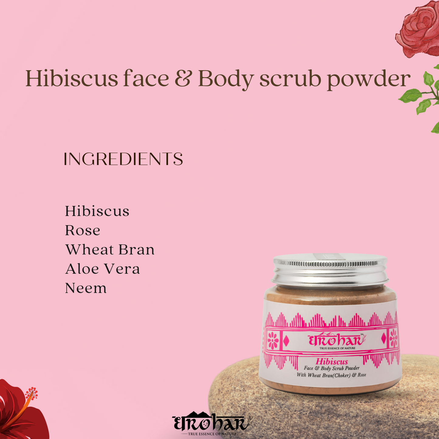 
                  
                    Hibiscus Face and Body Scrub Powder (100g)
                  
                