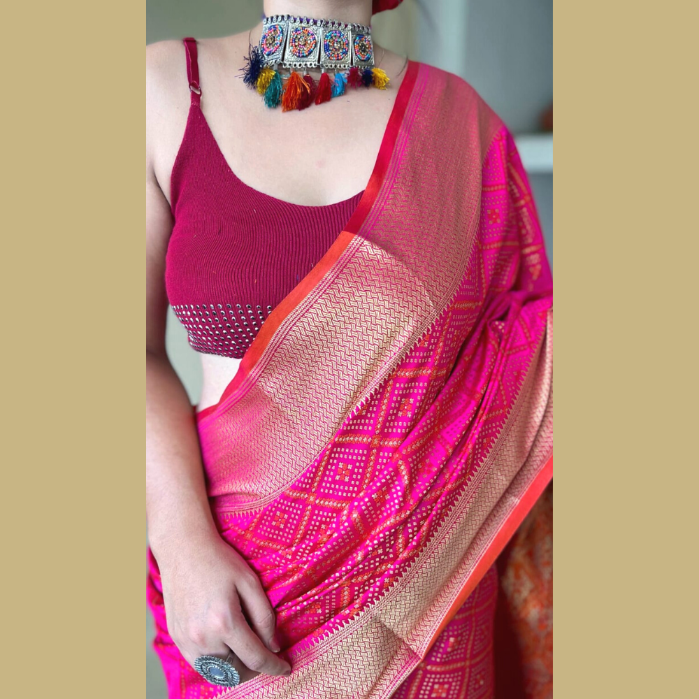 
                  
                    Patola Weaving Saree
                  
                