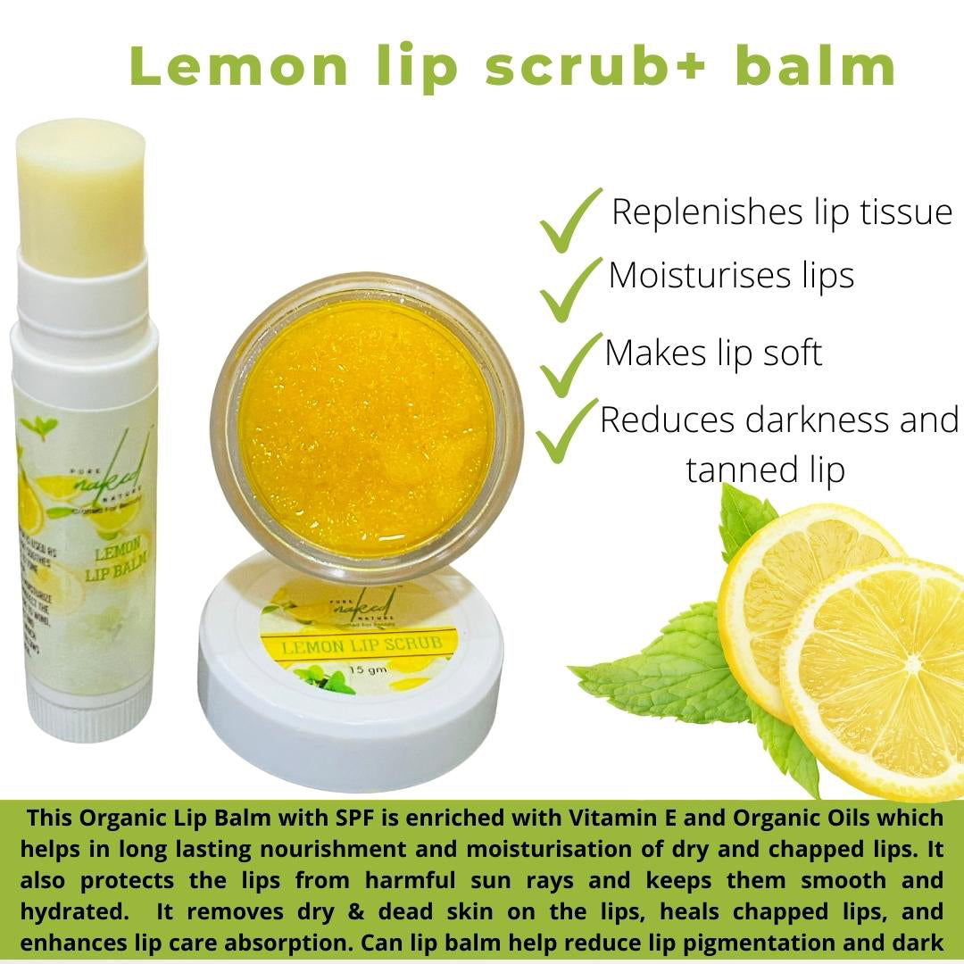 
                  
                    Lemon Lip Scrub + Lip Balm (15g)
                  
                