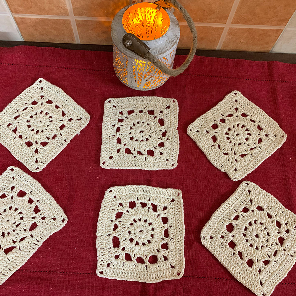 Crochet Coasters (Set of 6)