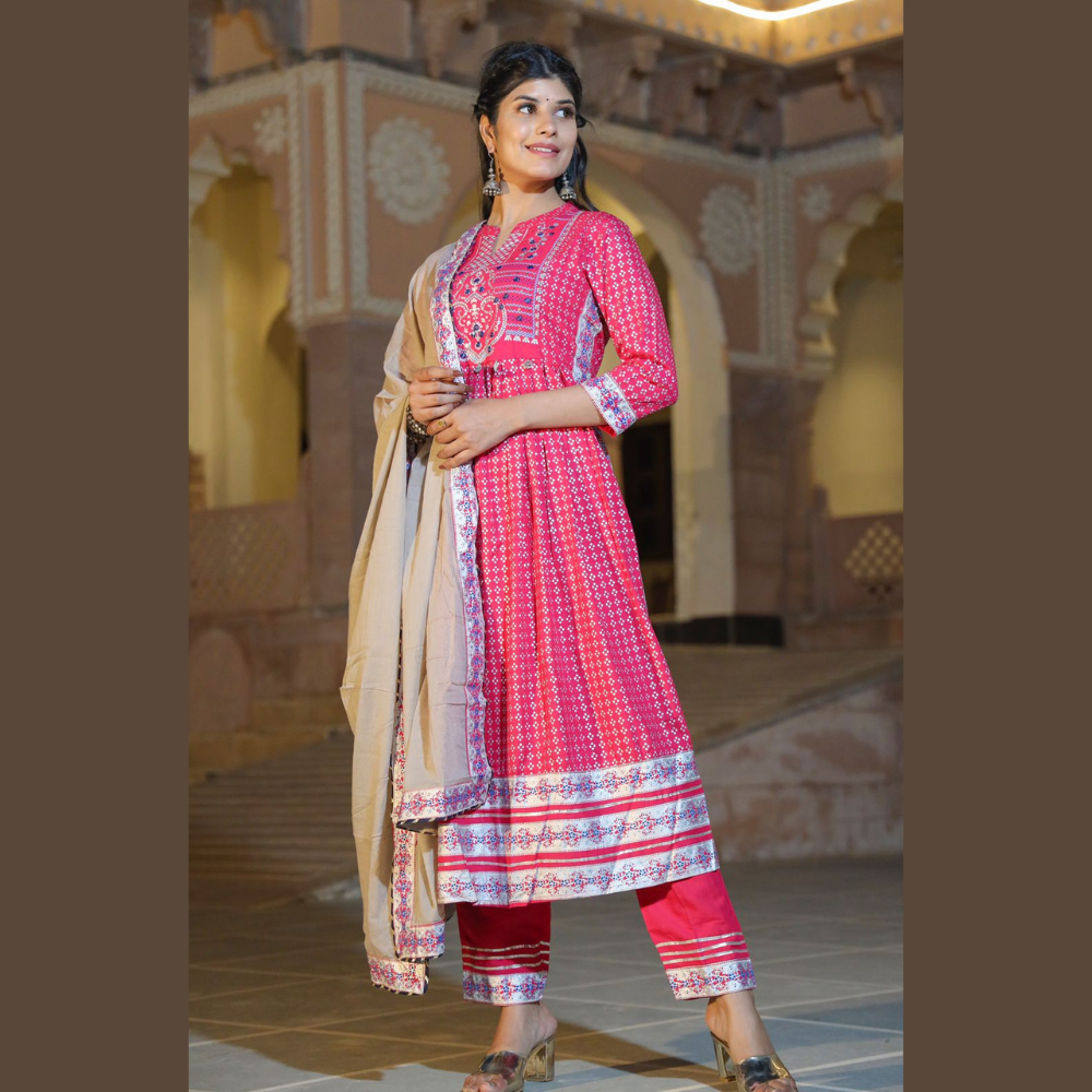 
                  
                    Designer Pink Salwar Suit
                  
                