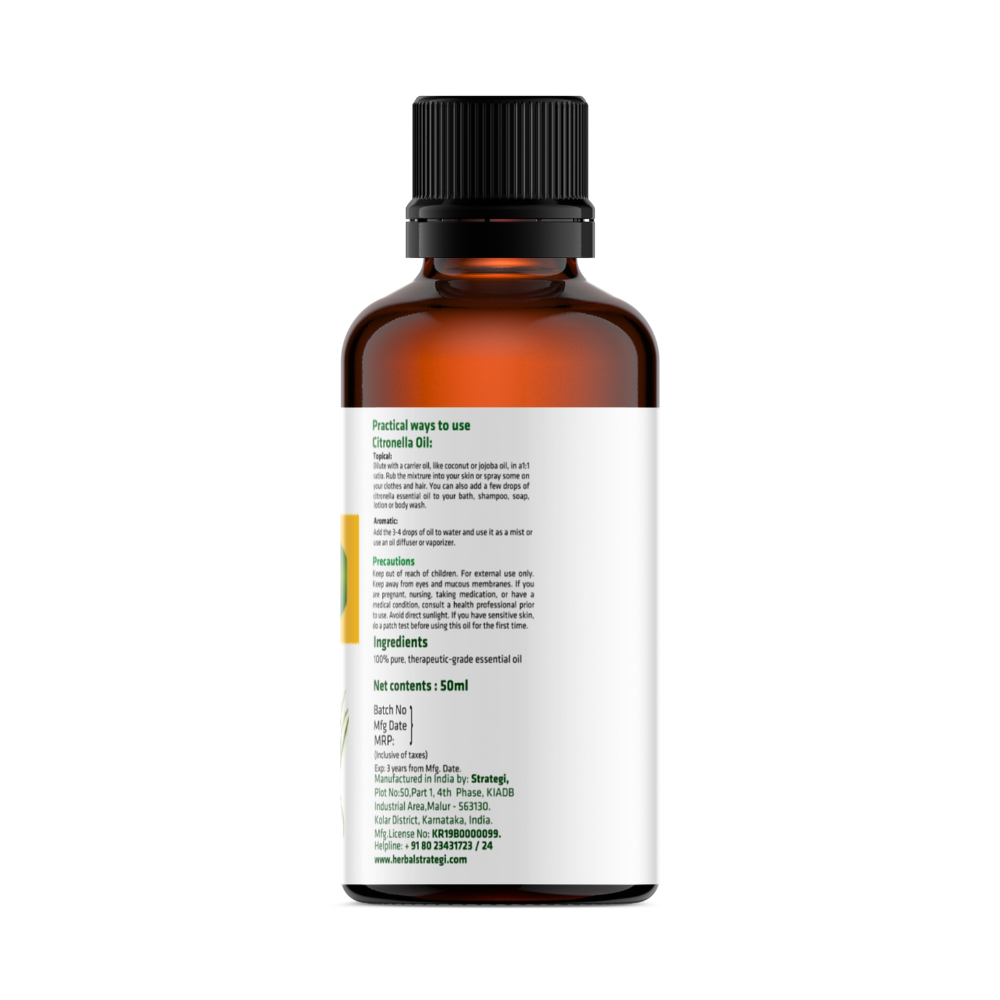 
                  
                    Herbal Strategi Essential Oil - Citronella (50ml)
                  
                
