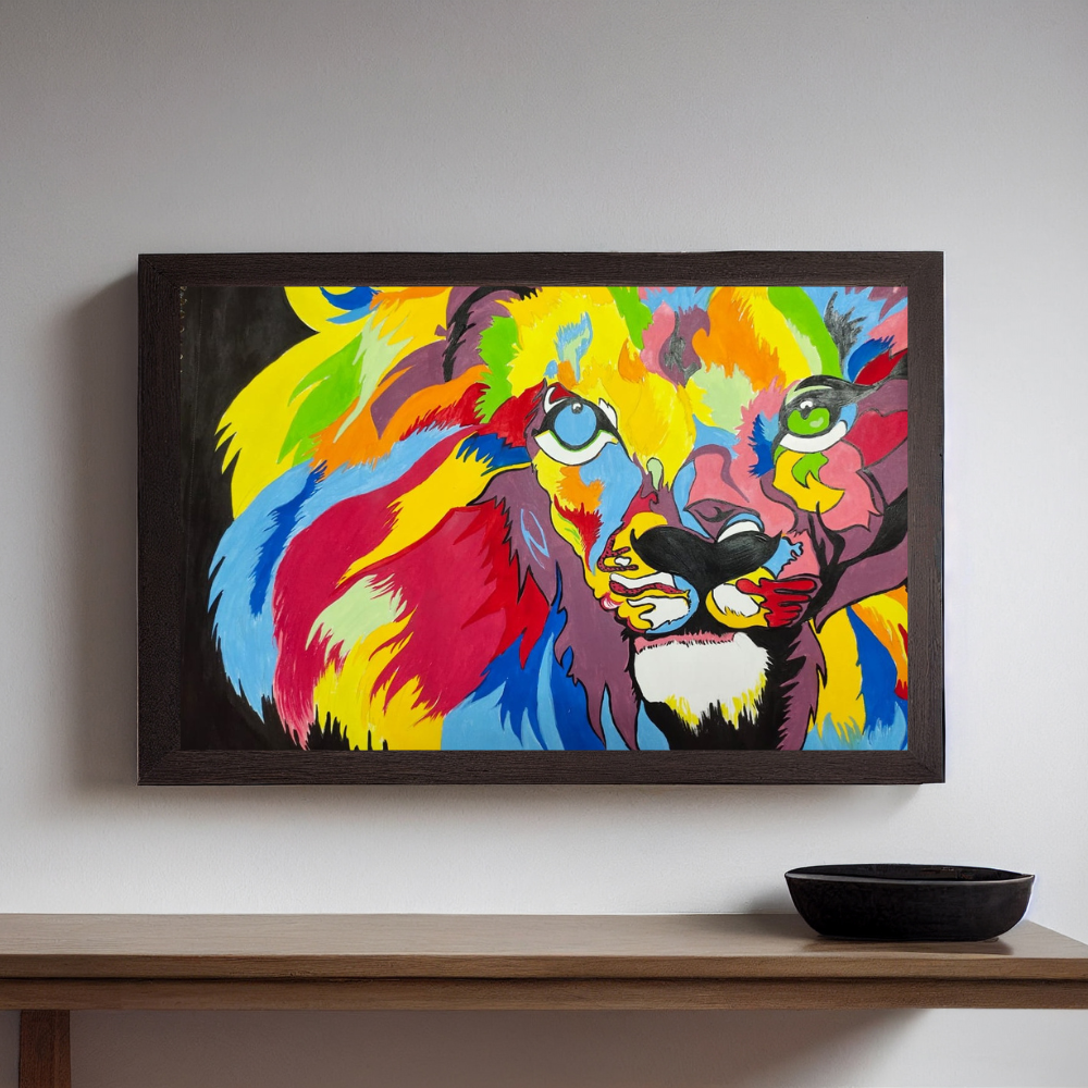 
                  
                    Lion Abstract Painting - Kreate
                  
                