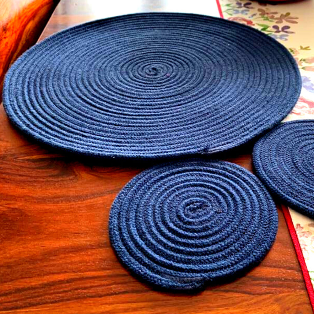
                  
                    Dining Table Placemats (Set of 4 Mats with 4 coasters)
                  
                