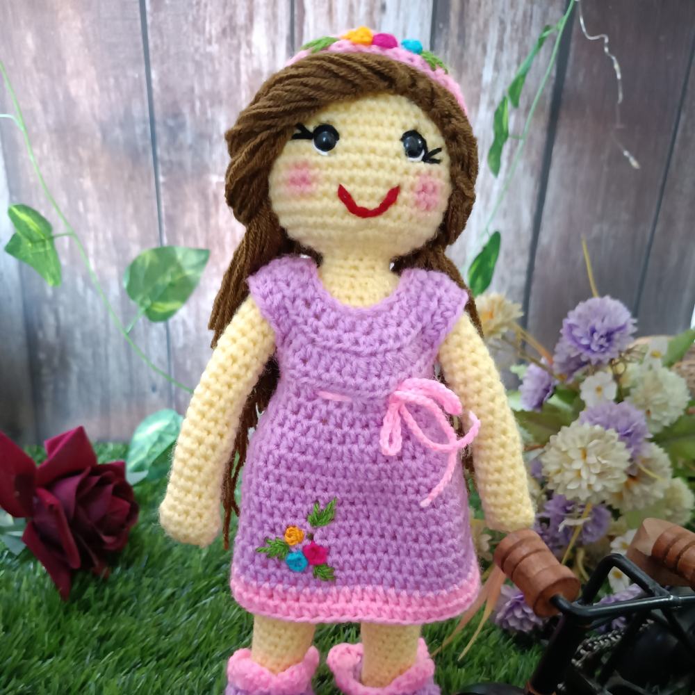 Hand-Crocheted Doll