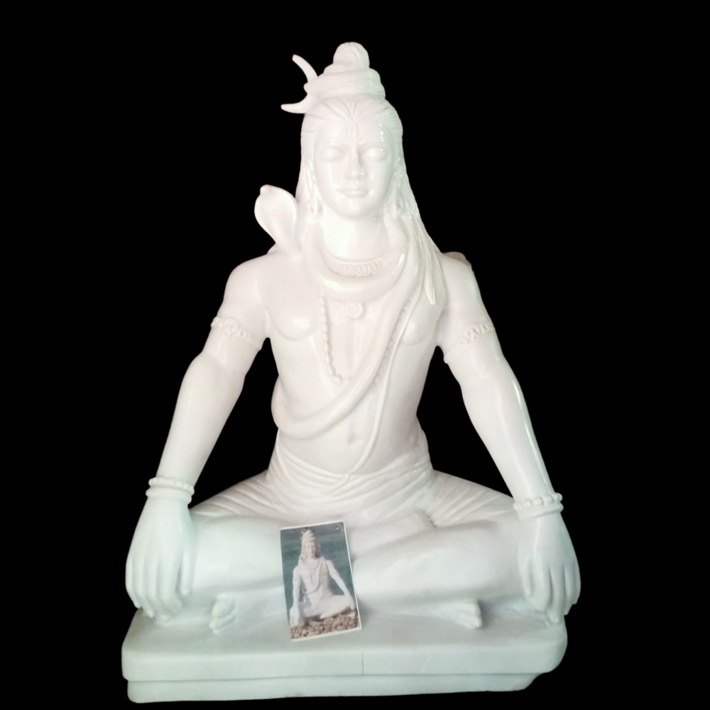 Marble Mahadev Statue