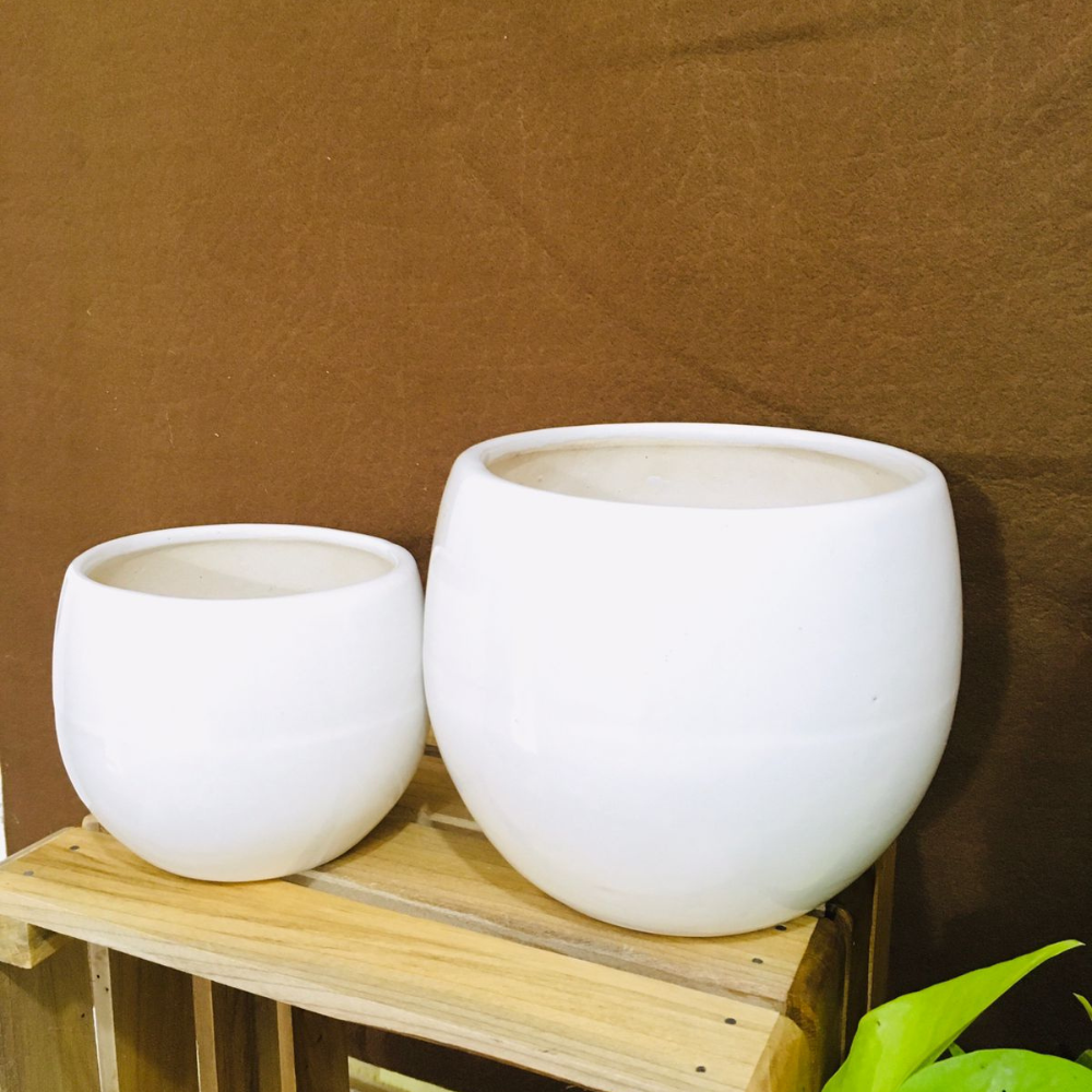 
                  
                    Table Top Ceramic Pots (Set of 2)
                  
                