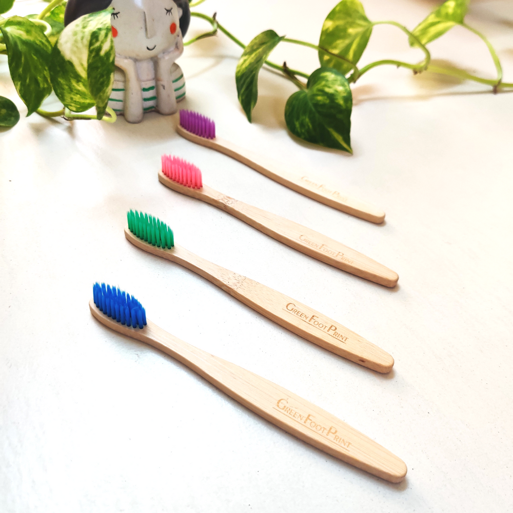 
                  
                    Natural Bamboo Kids Toothbrush - Pack of 2 (assorted colours)
                  
                