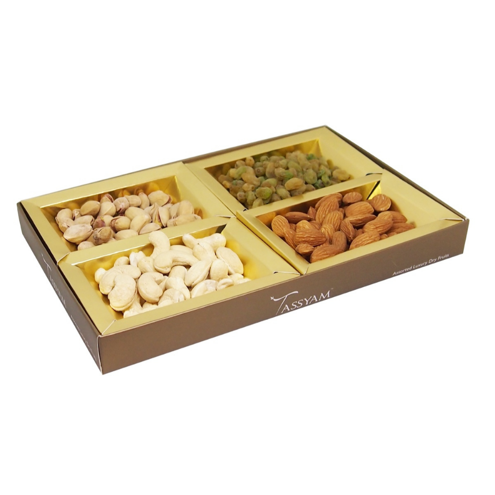 
                  
                    Tassyam Diwali Dry Fruit Box (200g)
                  
                