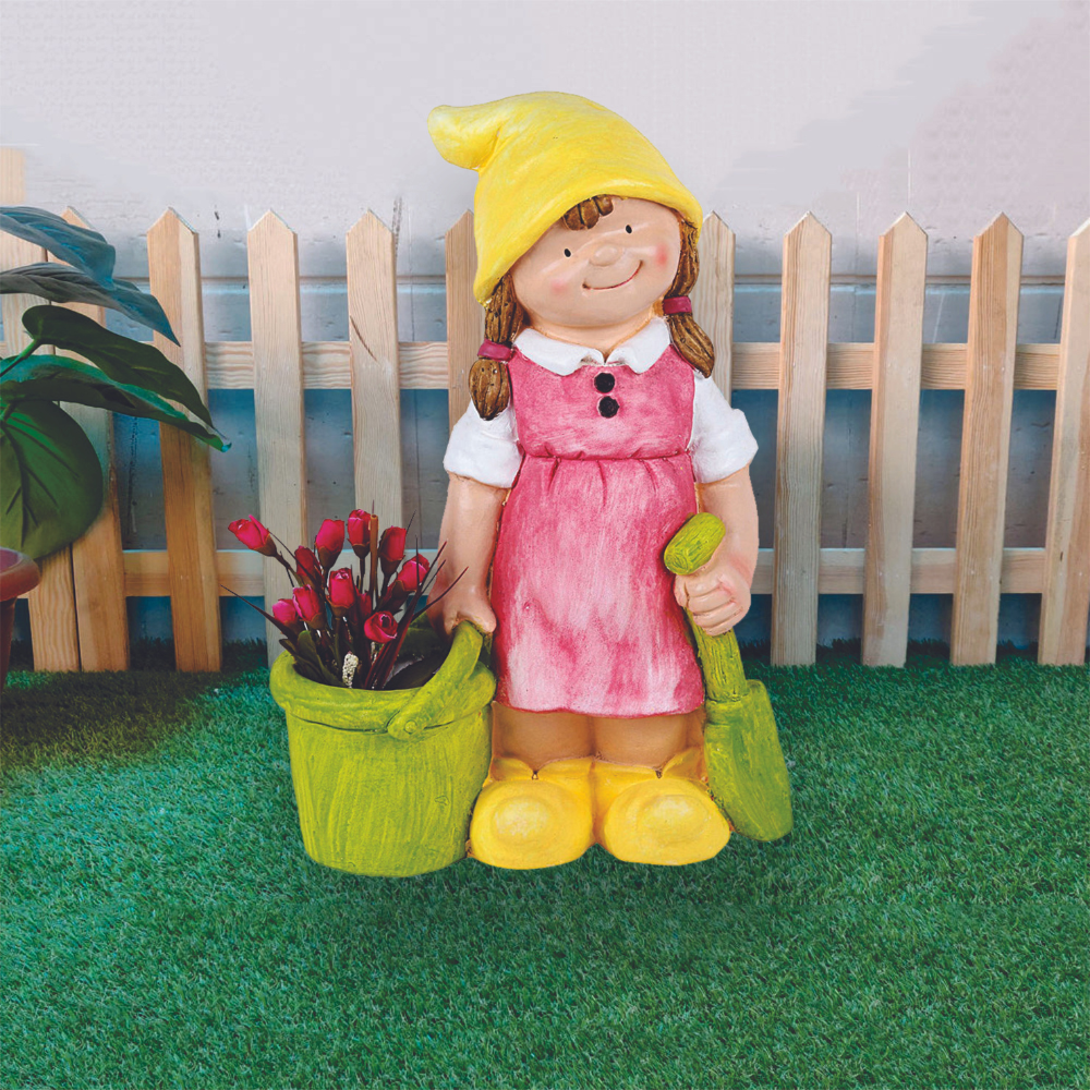 Girl with Bucket and Spade Planter