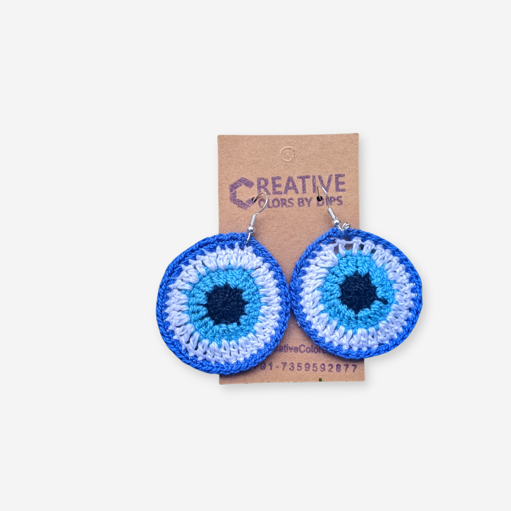 
                  
                    Evil Eye Big Crochet Earring
                  
                