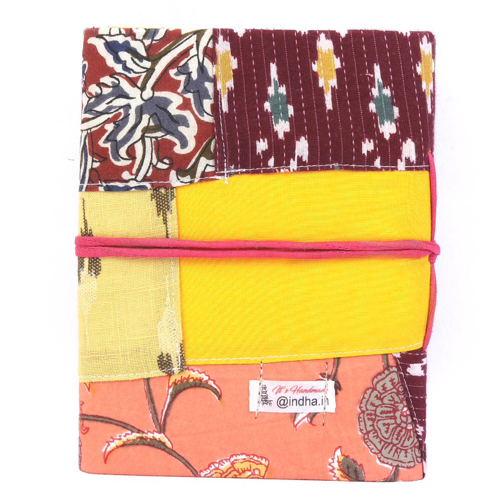 
                  
                    Indha Handmade Recycle Paper Patchwork Folding Diary
                  
                