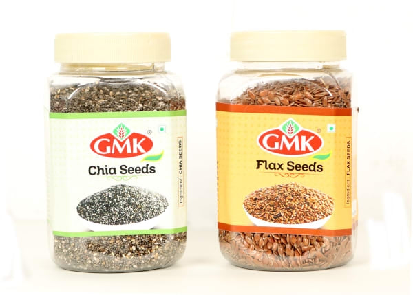 Chia Seeds & Flax Seeds Combo (400g) - Pack of 2