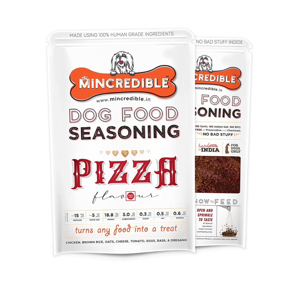 
                  
                    Mincredible's Dog Food Seasoning (Pizza) - 50g
                  
                