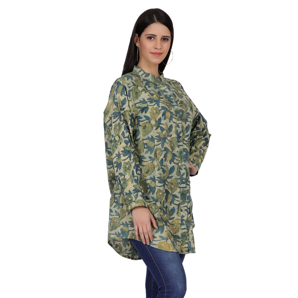 
                  
                    Lotus Print Tunic in Cotton
                  
                