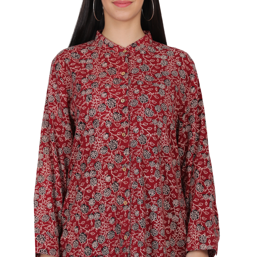 
                  
                    Tunic Kurta in Khadi Cotton Ajrakh Print
                  
                