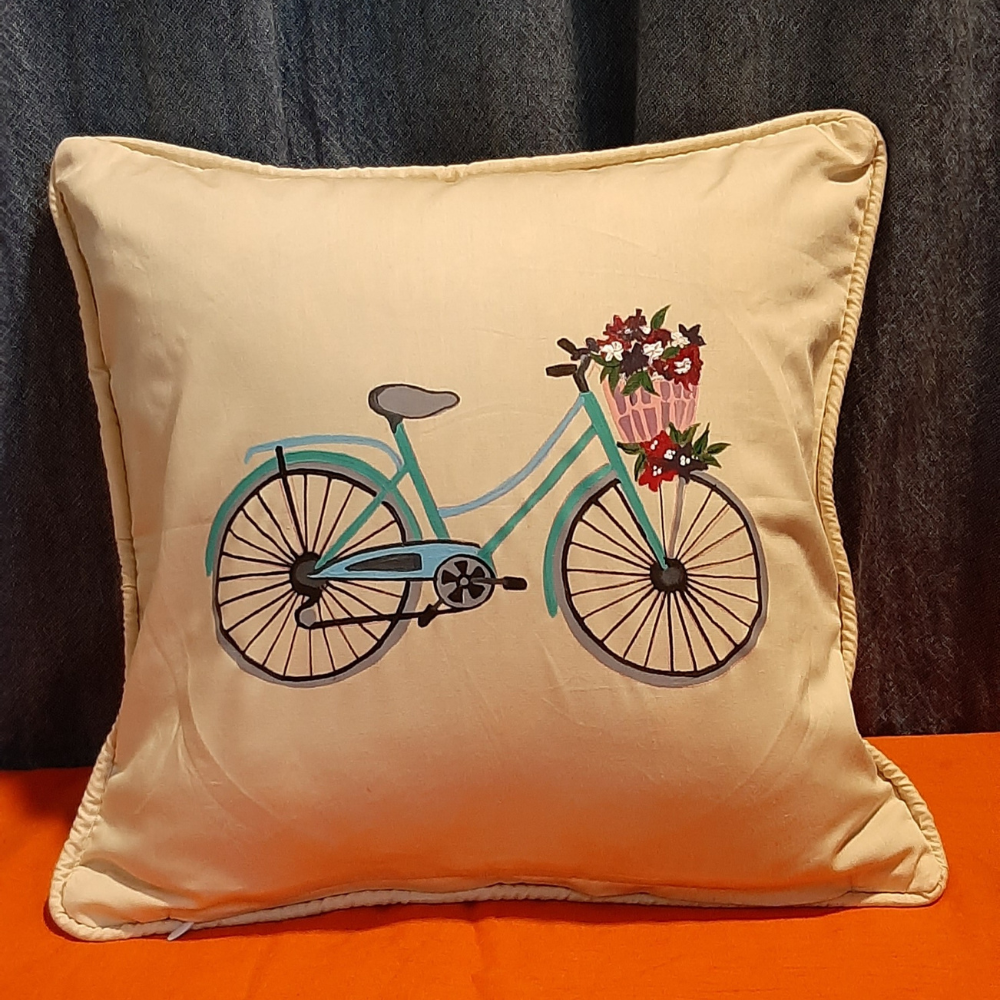 Cute Cycle Cushion Cover