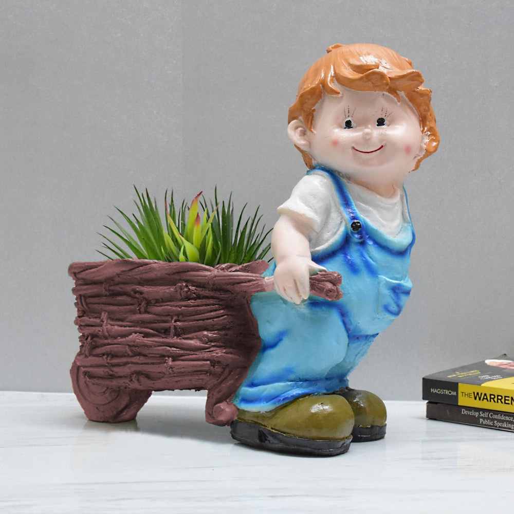 
                  
                    Boy Holding Cart Planter
                  
                