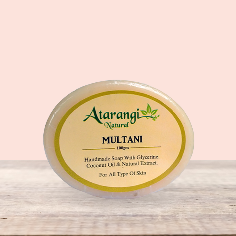 Atarangi Natural Multani Mitti Handmade Bathing Bar (100g)