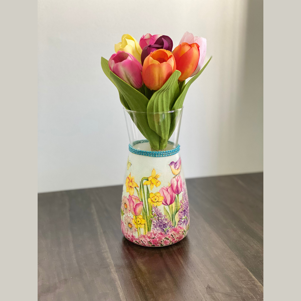 Handpainted Flower Vase