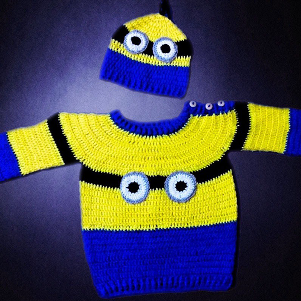 Crochet Minion Sweater Set Kreate