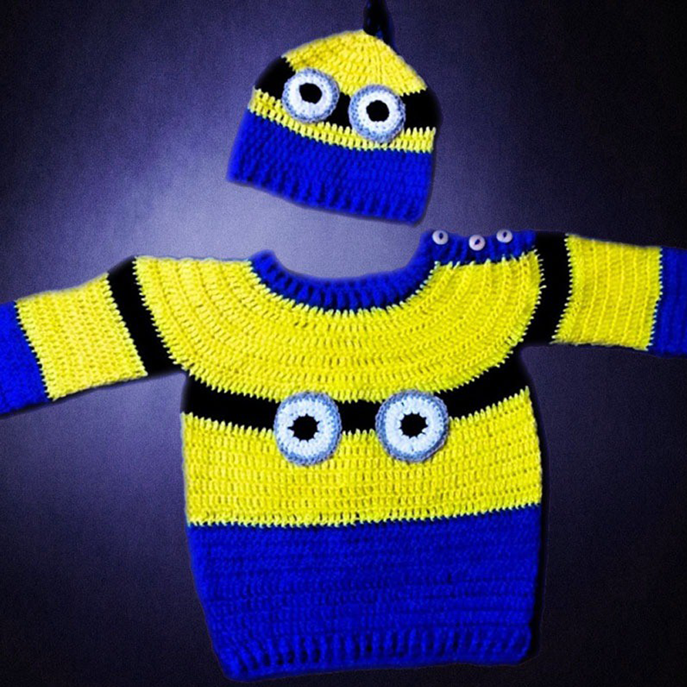 
                  
                    Crochet Minion Sweater Set
                  
                