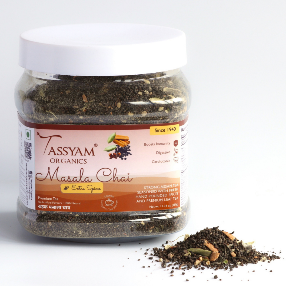 
                  
                    Tassyam Strong Assam Masala Tea Jar (350g)
                  
                
