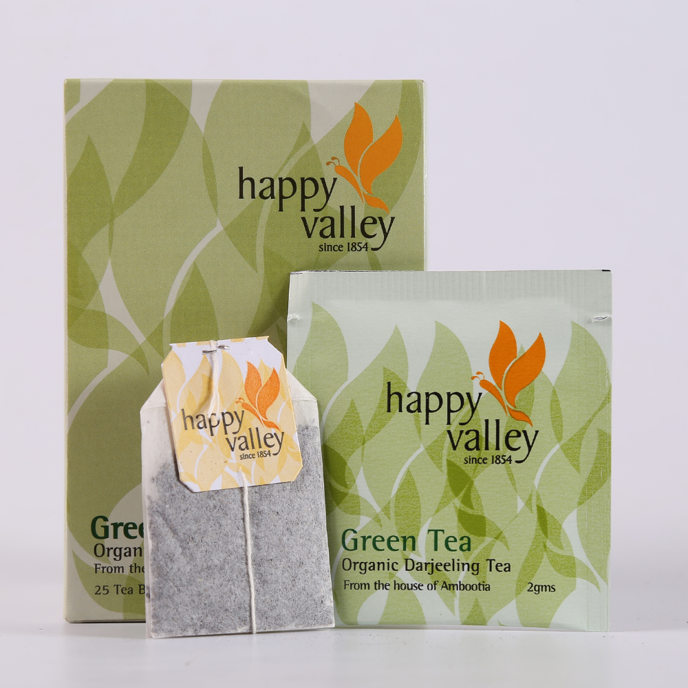 
                  
                    Happy Valley Darjeeling Organic Green Tea (Pack of 25 Tea Bag)
                  
                