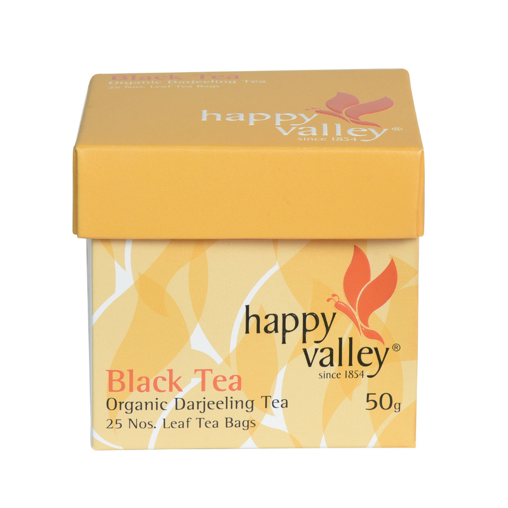 
                  
                    Happy Valley Darjeeling Organic Black Tea Whole Leaf  (Pack of 25 Pyramid Tea Bags)
                  
                